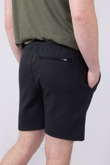 1897 Active Diamond Stretch Shorts for Men in Charcoal 