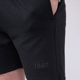 1897 Active Diamond Stretch Shorts for Men in Charcoal 