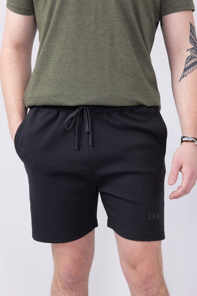 1897 Active Diamond Stretch Shorts for Men in Charcoal 