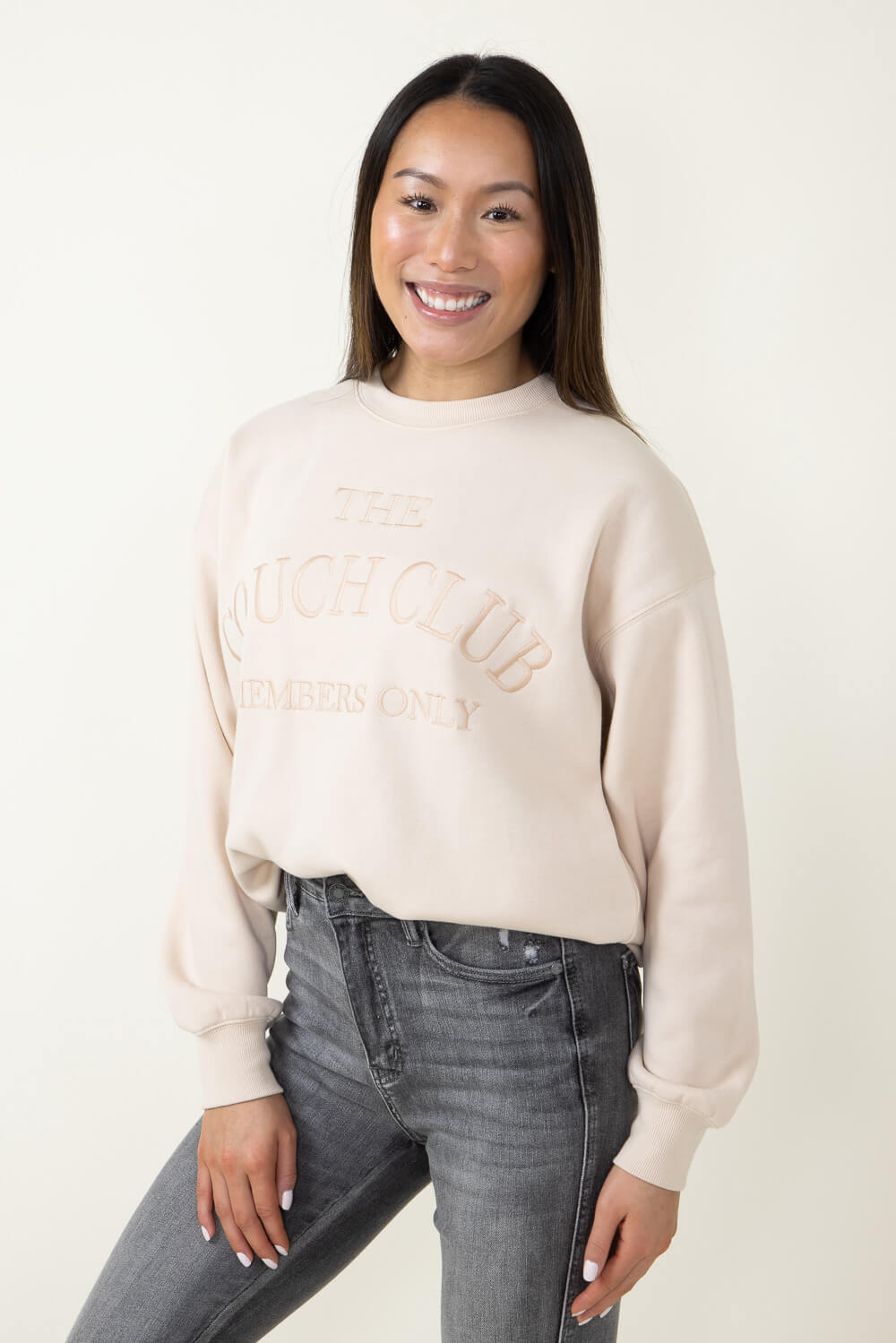 1897 Active The Couch Club Sweatshirt for Women in Cream