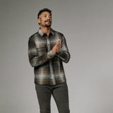 7Diamonds Generation Plaid Shirt for Men in Toffee