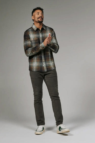 7Diamonds Generation Plaid Shirt for Men in Toffee