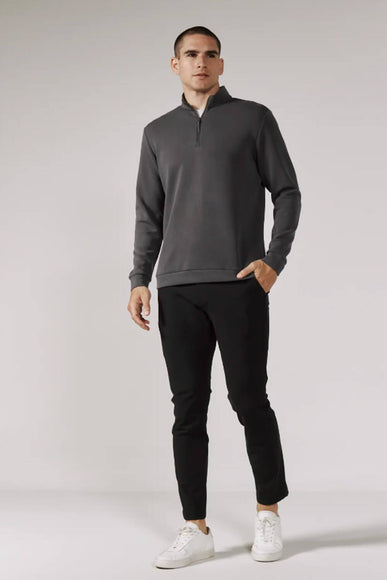 7Diamonds REV Quarter-Zip Pullover for Men in Anthracite