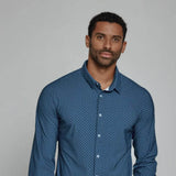 7Diamonds Zaire Woven Shirt for Men in Navy