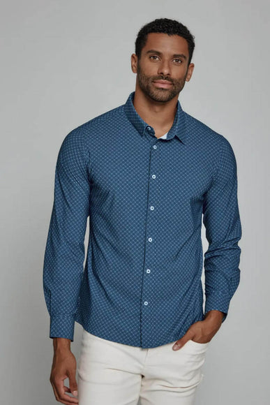 7Diamonds Zaire Woven Shirt for Men in Navy