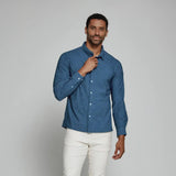 7Diamonds Zaire Woven Shirt for Men in Navy