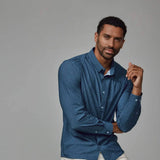 7Diamonds Zaire Woven Shirt for Men in Navy