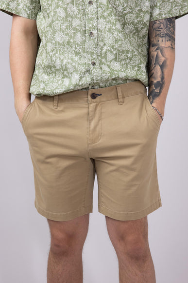 1897 Original 8" Heavy Wash Twill Shorts for Men in Khaki