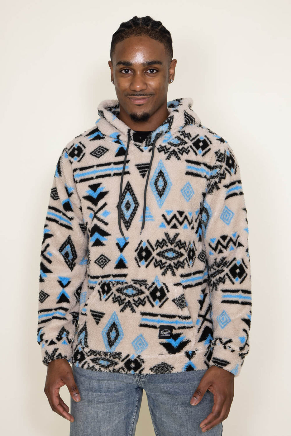 Brooklyn Cloth Sherpa Native Icons Hoodie for Men in Sand