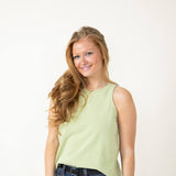 Flowy Tank Top for Women in Green 