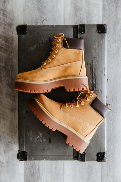 Timberland Stone Street Combat Booties for Women in Brown