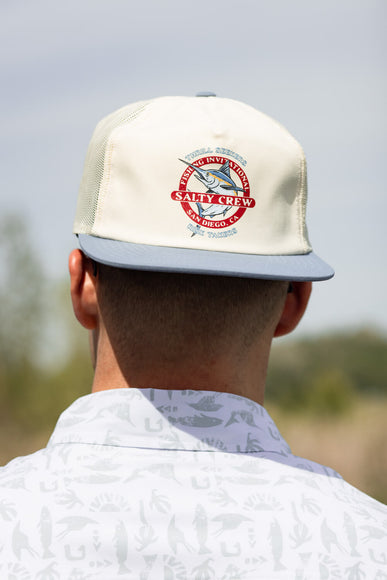 Salty Crew Interclub Trucker Hat for Men in White