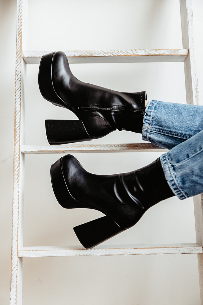 Flatform booties hot sale