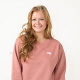 The North Face Evolution V-Neck Sweatshirt for Women in Mauve