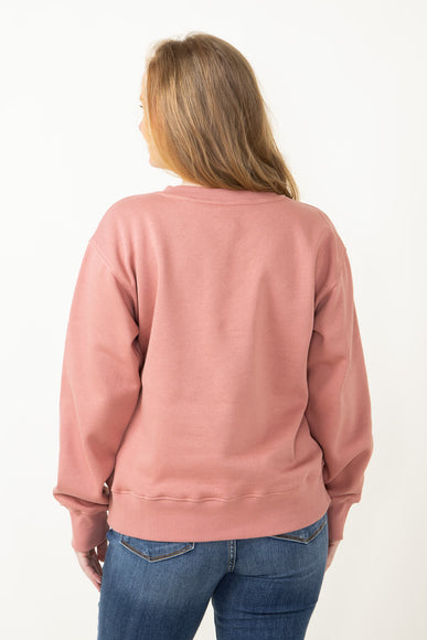 The North Face Evolution V-Neck Sweatshirt for Women in Mauve