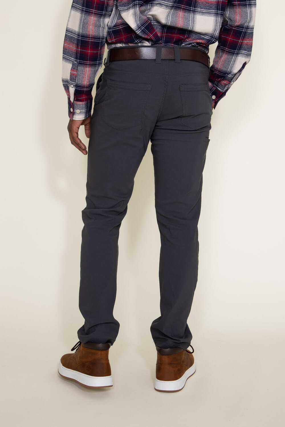 Union Five Pocket Comfort Twill Pants for Men in Black
