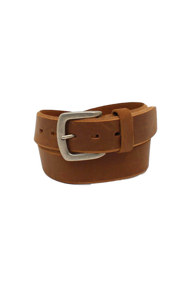 Ariat Beveled Edge Barn Belt for Men in Lite Brown