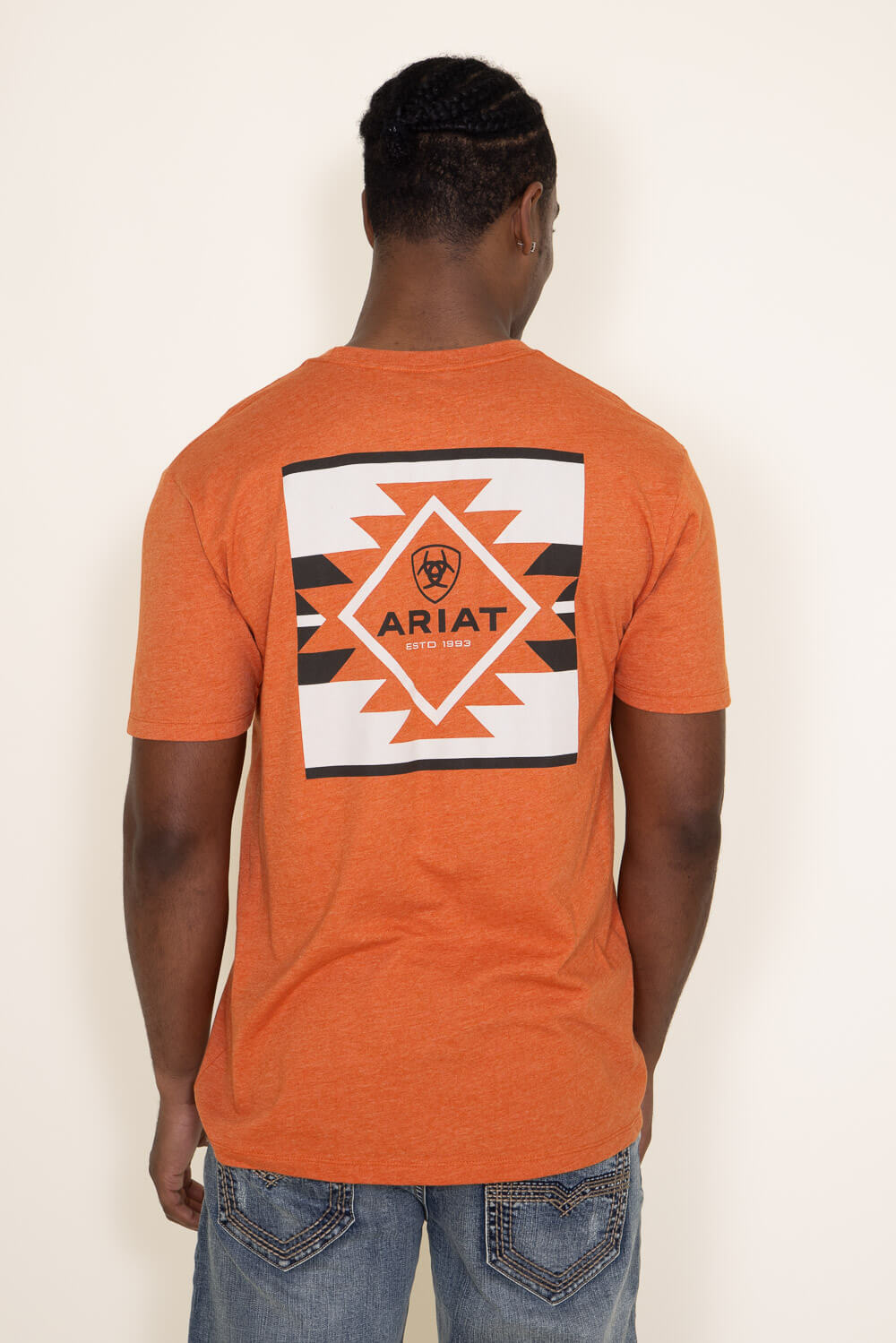 Ariat Box T-Shirt for Men in Orange