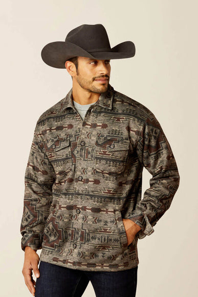 Ariat Caldwell Printed Shirt Jacket for Men in Brindle