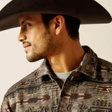 Ariat Caldwell Printed Shirt Jacket for Men in Brindle