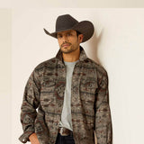 Ariat Caldwell Printed Shirt Jacket for Men in Brindle