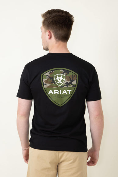 Ariat Camo Corps T-Shirt for Men in Black 