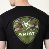 Ariat Camo Corps T-Shirt for Men in Black 