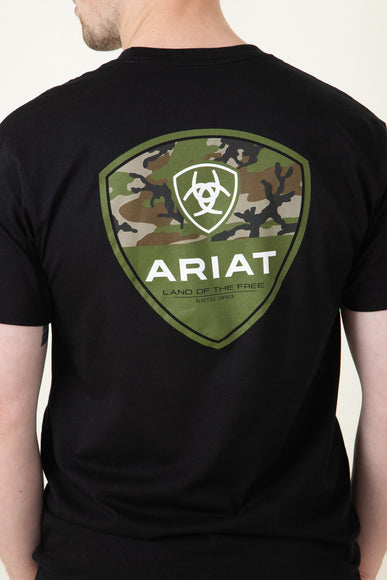 Ariat Camo Corps T-Shirt for Men in Black 