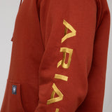 Ariat Rebar Graphic Hoodie for Men in Burnt Henna