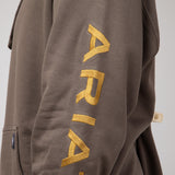 Ariat Rebar Graphic Hoodie for Men in Chocolate Chip