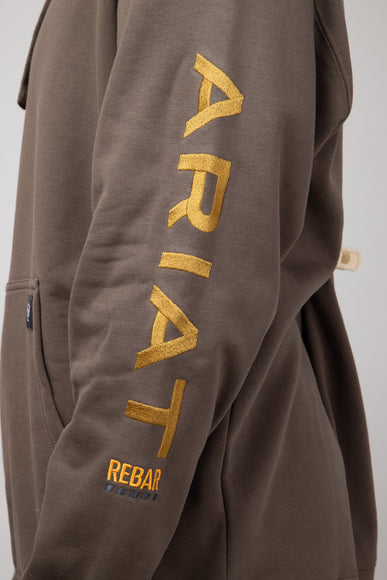 Ariat Rebar Graphic Hoodie for Men in Chocolate Chip