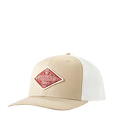 Ariat Diamond Patch Cap Snapback Hat for Men in Beige