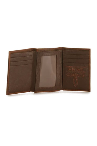 Ariat Tri-Fold Wallet in Brown