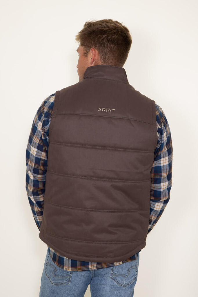 Ariat Grizzly Canvas Vest for Men in Brown | 10046387-BRACKEN 