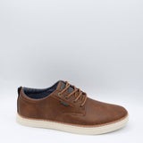 B52 by Bullboxer Lace Up Slip On Shoes for Men in Cognac