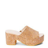 Beach by Matisse Terry Cork Platform Heels for Women in Rose Cork