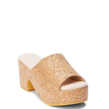 Beach by Matisse Terry Cork Platform Heels for Women in Rose Cork