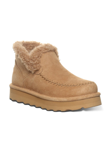 Bearpaw Maeve Platform Lo Booties for Women in Iced Coffee Solid