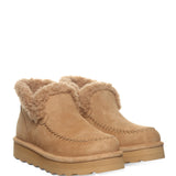 Bearpaw Maeve Platform Lo Booties for Women in Iced Coffee Solid