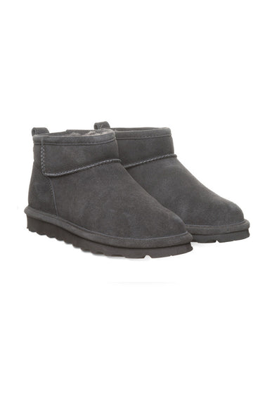 Bearpaw Shorty Wide Ankle Booties for Women in Graphite