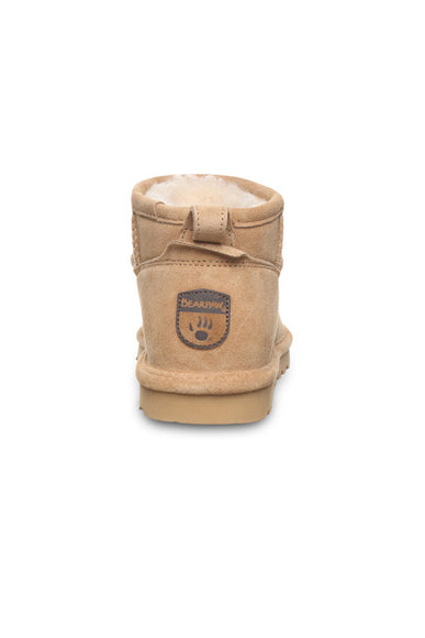 Bearpaw Shorty Ankle Booties for Women in Iced Coffee