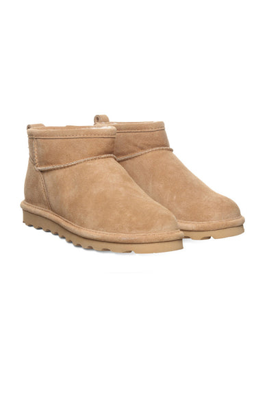 Bearpaw Shorty Ankle Booties for Women in Iced Coffee