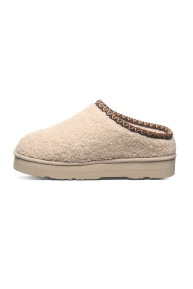 Bearpaw Snuggle Martis Platform Slipper Clogs for Women in Oat