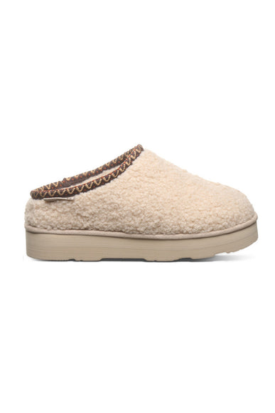 Bearpaw Snuggle Martis Platform Slipper Clogs for Women in Oat