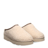 Bearpaw Snuggle Martis Platform Slipper Clogs for Women in Oat