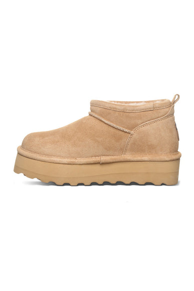 Bearpaw Retro Super Shorty Ankle Booties for Women in Iced Coffee