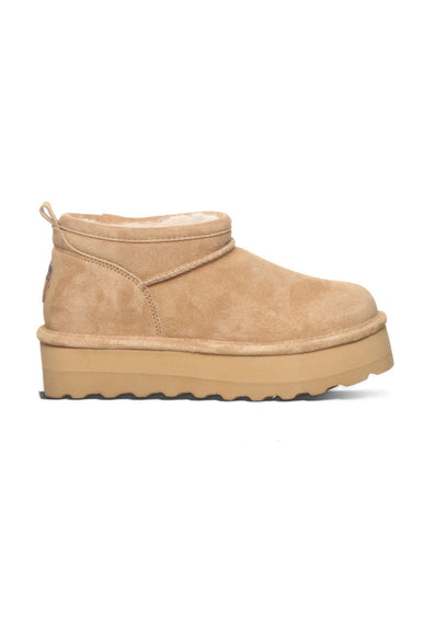 Bearpaw Retro Super Shorty Ankle Booties for Women in Iced Coffee