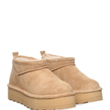 Bearpaw Retro Super Shorty Ankle Booties for Women in Iced Coffee