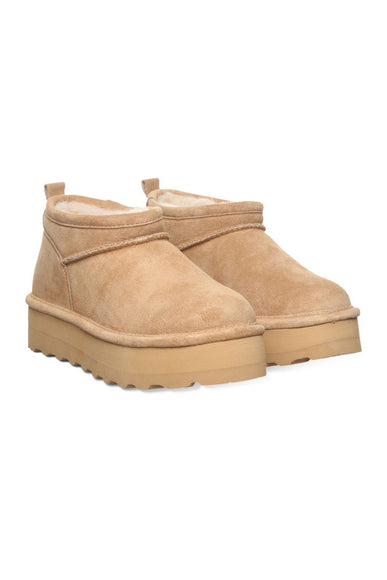 Bearpaw Retro Super Shorty Ankle Booties for Women in Iced Coffee