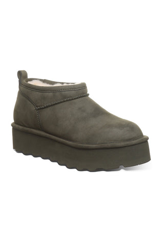 Bearpaw Retro Super Shorty Vegan Ankle Booties for Women in Algae